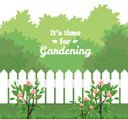 Green Garden illustrator vector material
