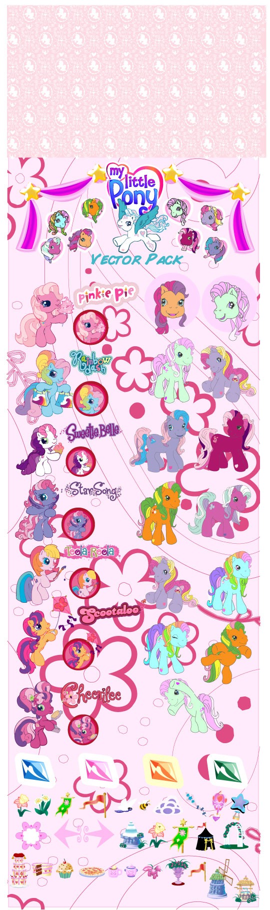 my little pony Cartoon Vector 