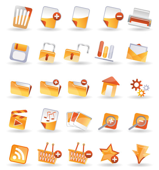 Utility icon vector material
