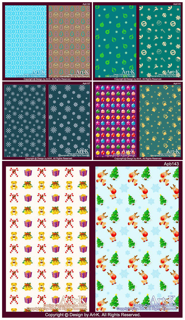 Snow, eggs, ornaments, elk, bears, bells Vector