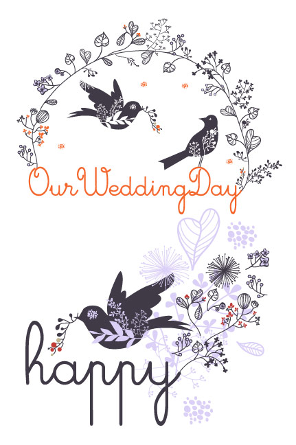Magpie pattern vector material