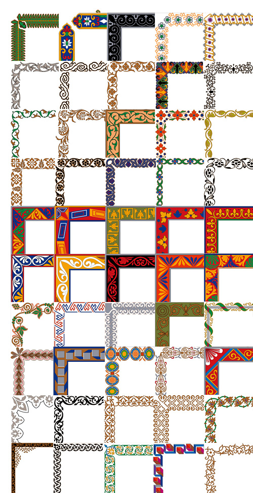 Simple practical border vector Series -2 (50P) 