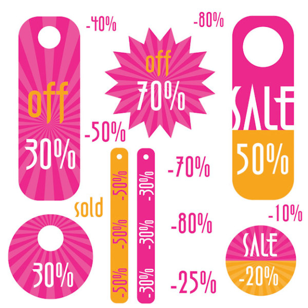 Price discount tags