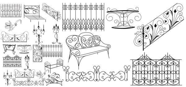 Metal material and object vector
