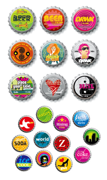 Tide cap vector of material
