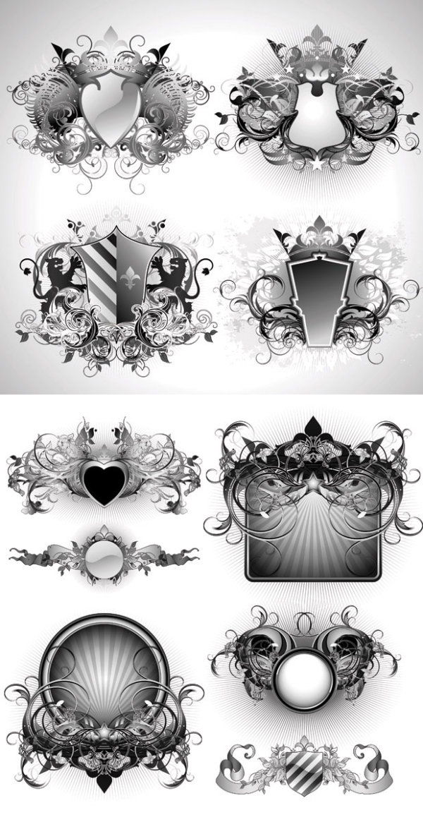 Europe type figure shape vector of material
