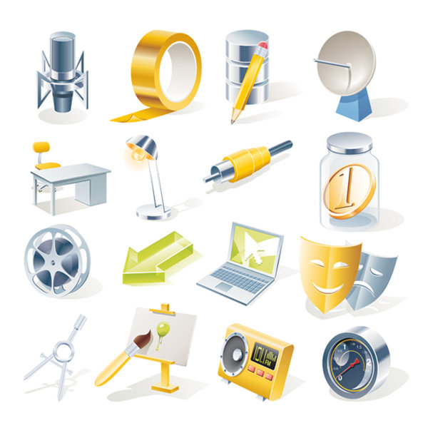 Office icon, vector material
