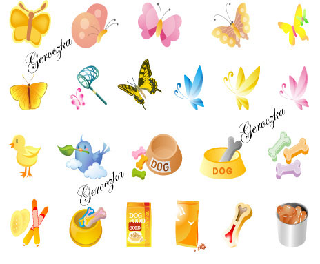 Lovely cartoon icon vector of material
