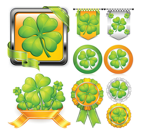 Clover theme texture vector material
