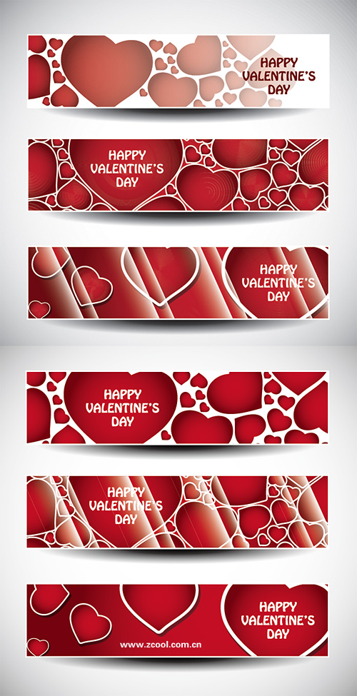 Valentine's Day Love Banner Vector
