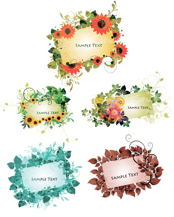 Vector pattern lace card