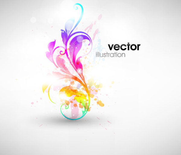 Symphony fashion pattern vector material -3