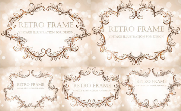 Vector ornate European-style lace
