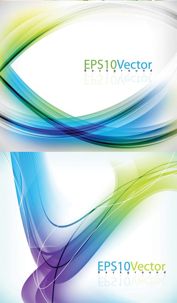 Colorful lines background vector dynamic material 