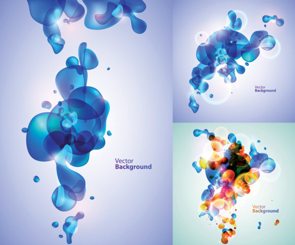 Fantasy bubble theme vector material

