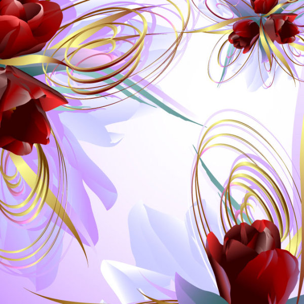 Vector Rose 02-- vector material