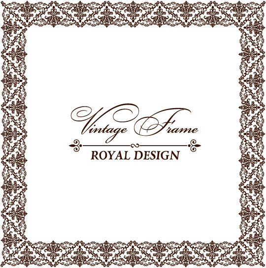 Gorgeous lace material practical vector - 4 
