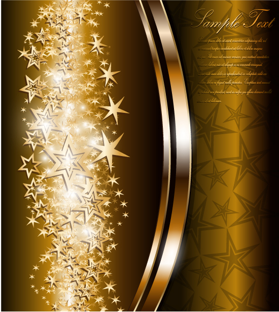 Star bright background vector material -1