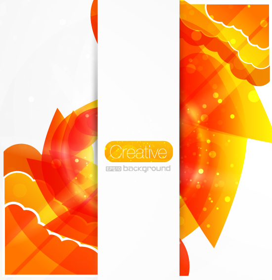 Creative floral background Vector -5