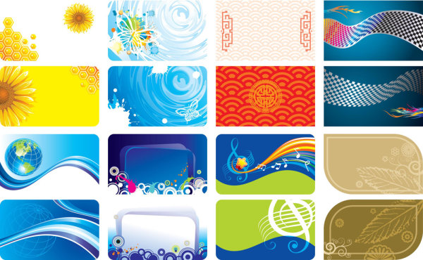 Gorgeous color card template - vector