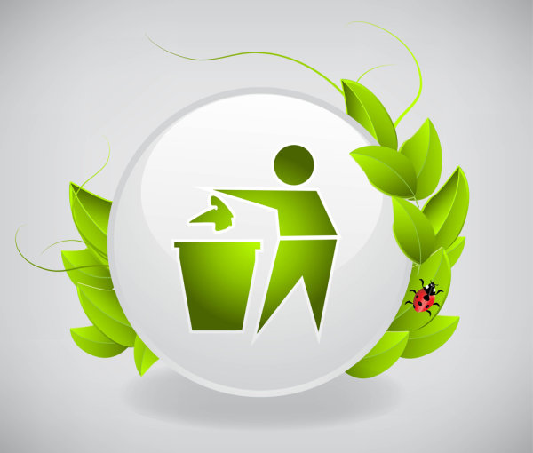 The green icon 02 - vector
