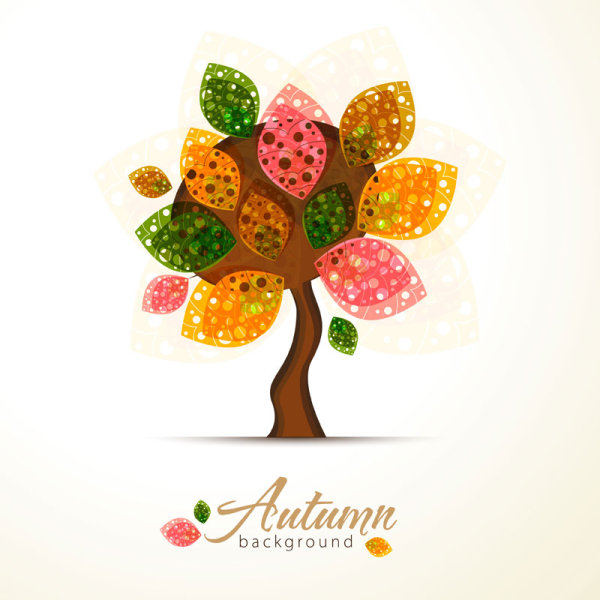 Beautiful foliage pattern 01 - vector