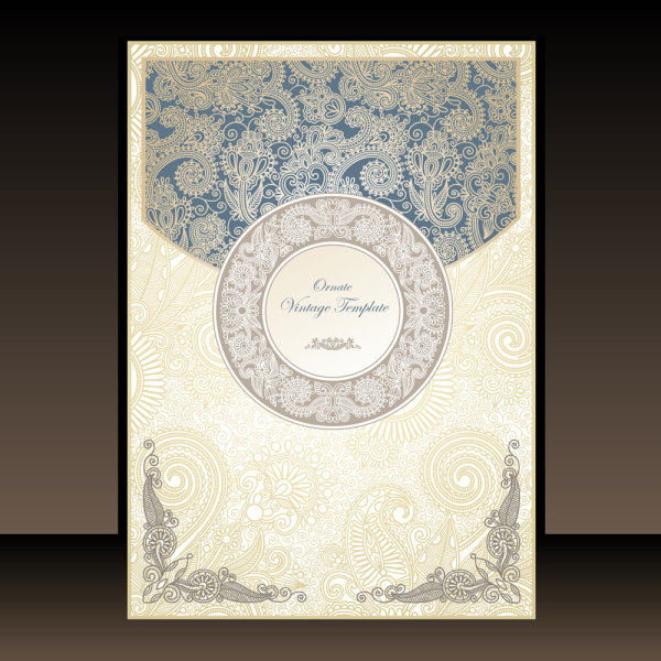 The classic book cover design 02 - Vector material