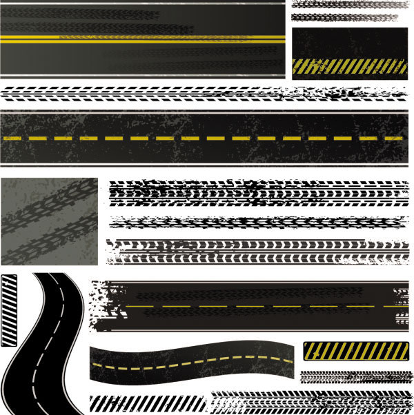 Tire brake printed material 03 - vector