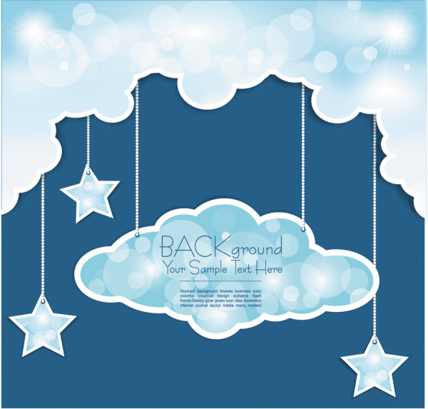 Weather pattern background material 02 - vector