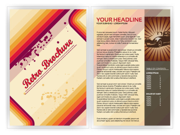 Foreign album plate layout 04-- vector material
