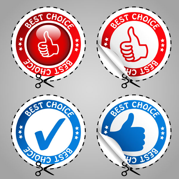  Fine label 01 - vector material