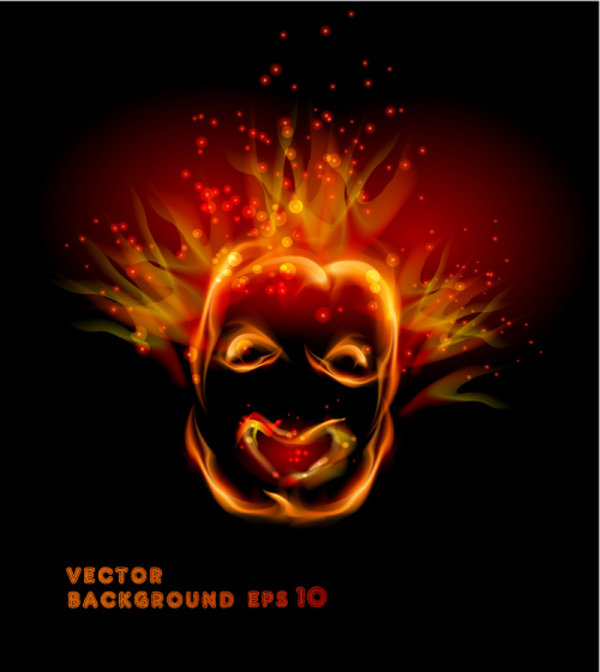 Flame effect 05 - vector material