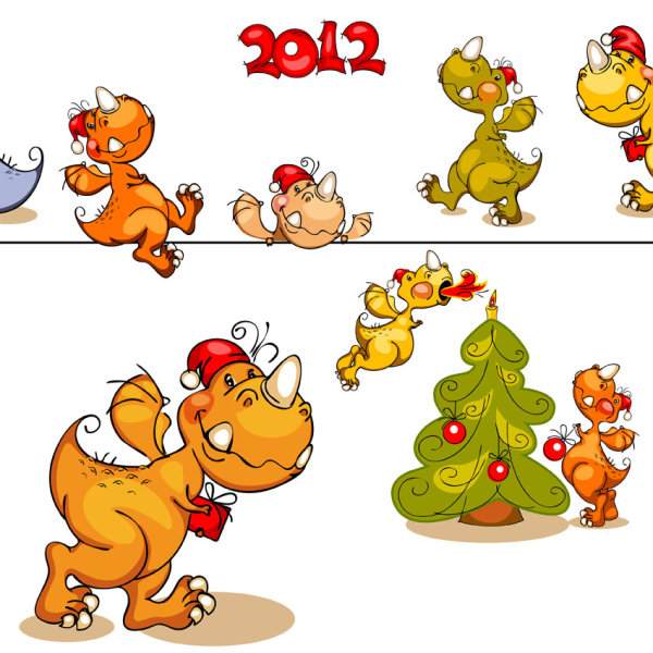 Cartoon image 01 - vector material