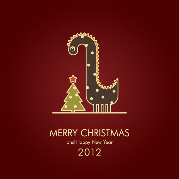 2012 Dragon image Illustration 04 - vector