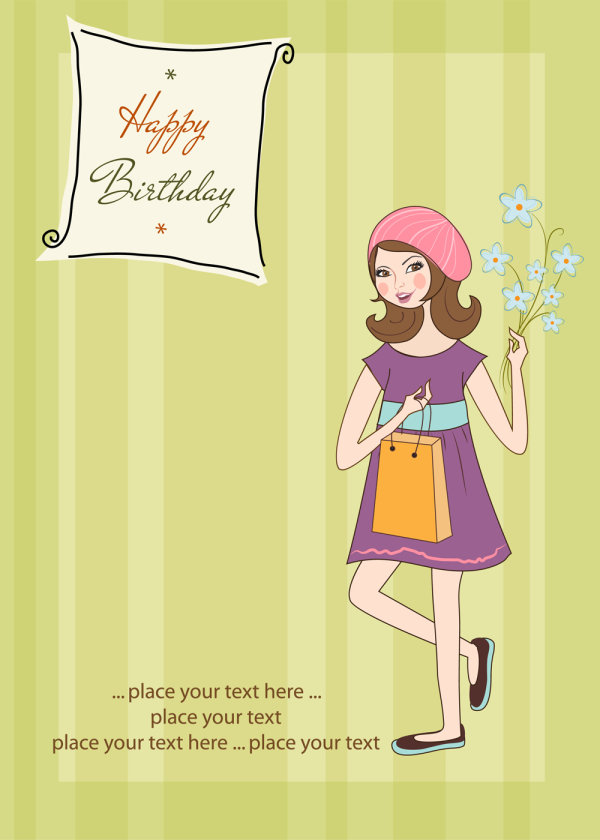 Cute cartoon illustrator 02 - vector material