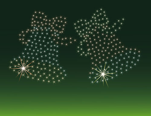 The exquisite Christmas bells background 01 - vector material