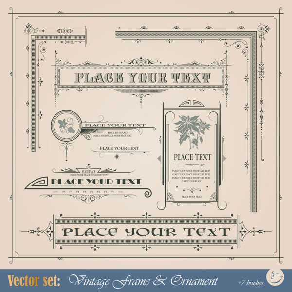 European border 02 - vector material