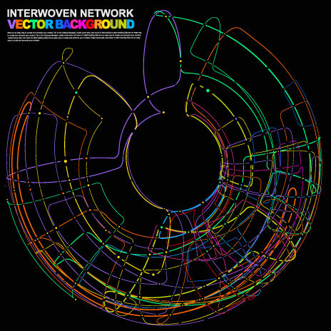 Commercial dynamic flow line 03 - vector material