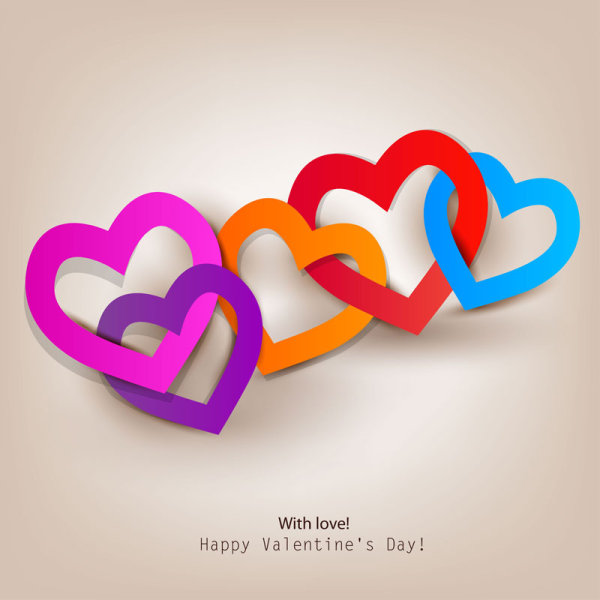 Valentine tag elements 01 - vector material