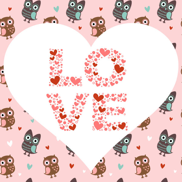 Valentine's Day illustrations 03 - vector material