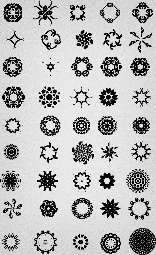 45 kinds of patterns - vector material