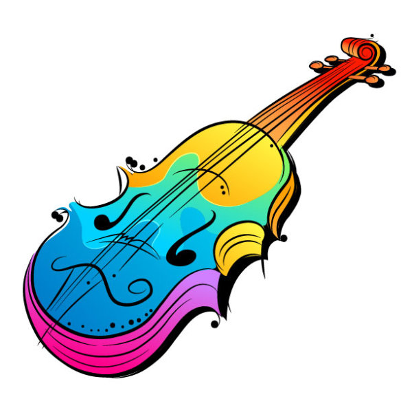Colorful hand-painted illustrations 04 - vector material
