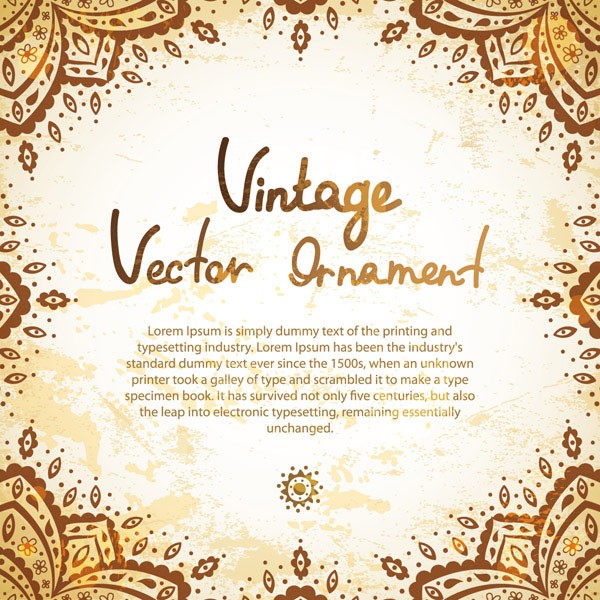 European lace vector material