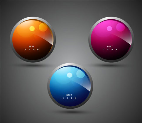 High texture icon 01 - vector