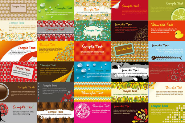 Elegant business card template 03 - vector material