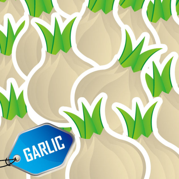 Cartoon vegetables background 05 - vector material