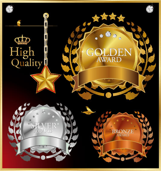 Classic Badge 01 - vector material