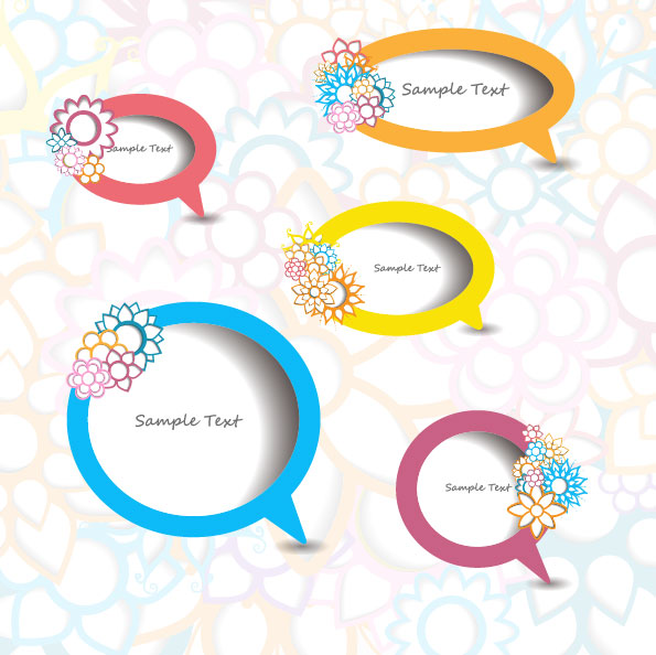 Pierced page template 04 - vector material