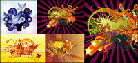 the trend of design elements vector material