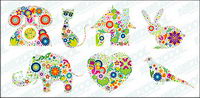 lovely flower pattern Vector